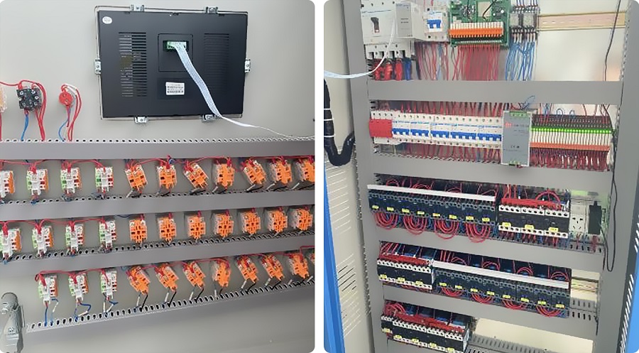 萬棚數據智能溫室控制柜-H內部展示